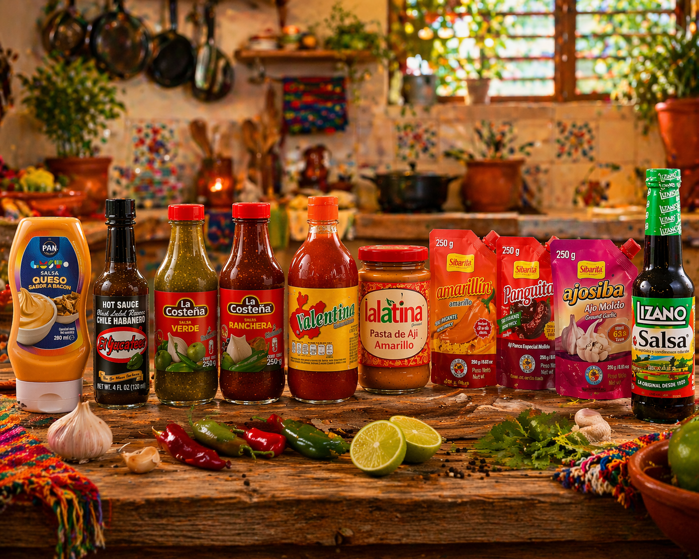 Salsas latinas: la mas populares y cómo usarlas en tus comidas.