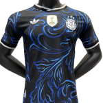 camiseta argentina visitante 2026 jugador negra azul