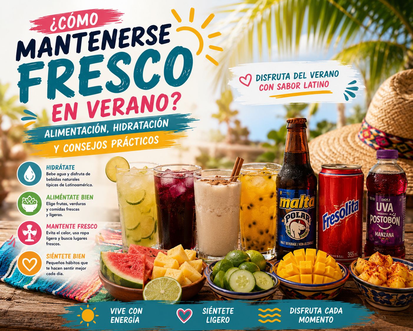 Cómo mantenerse fresco en verano: alimentación, hidratación y consejos prácticos